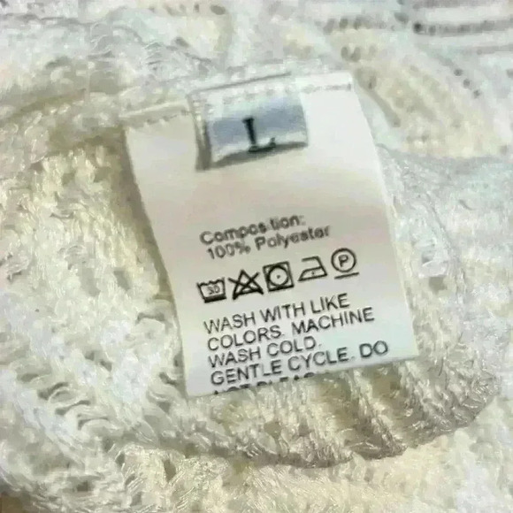 Women’s Open Knit Tank Size Large Lightweight Casual Summer Crocheted NWOT - Picture 3 of 5